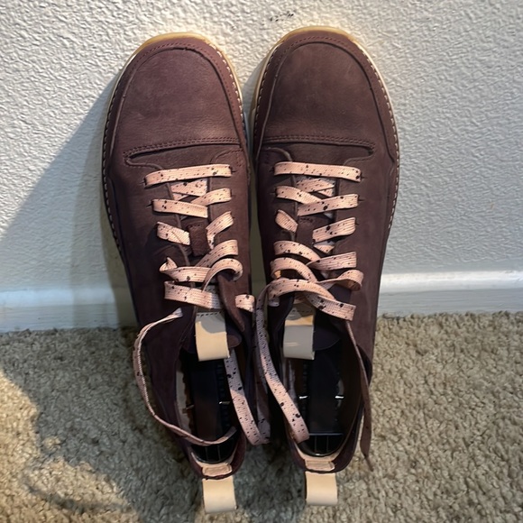 Ladies Clarks Casual Trainers Tri Spark Low Top US Size 9.5 in Purple Aubergine - Picture 3 of 6